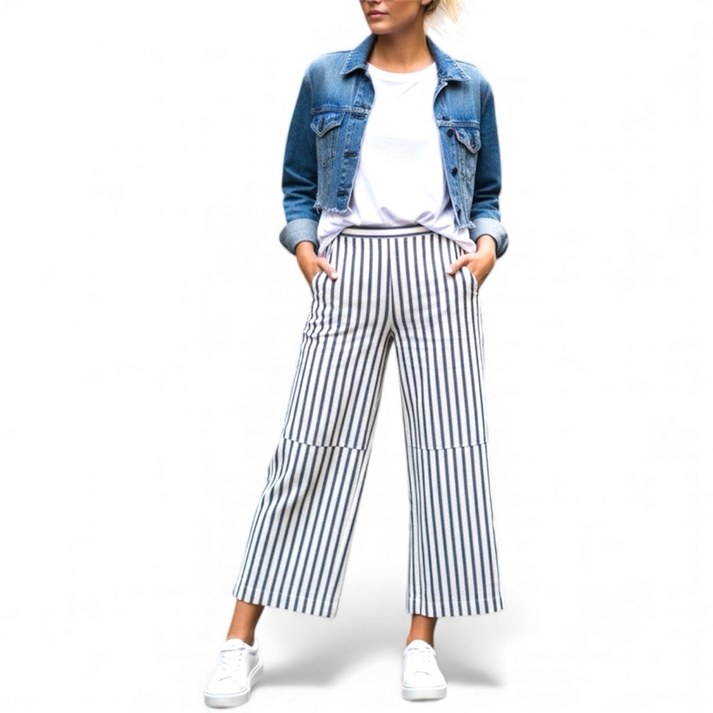 Striped Wide Leg Pants
